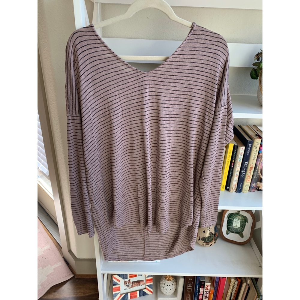 Slouchy stripped tunic from boutique